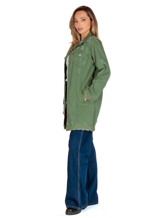 Γυναικείο Overshirt Χακί