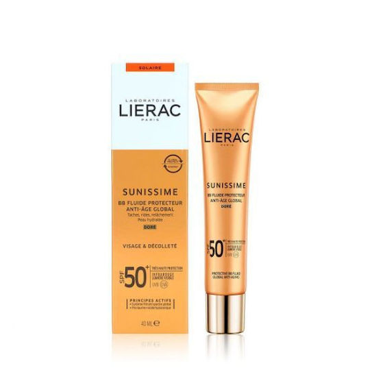 Lierac Sunissime BB Fluid Anti Age Global Golden Sonnencreme Creme Gesicht SPF50 mit Farbe 40ml