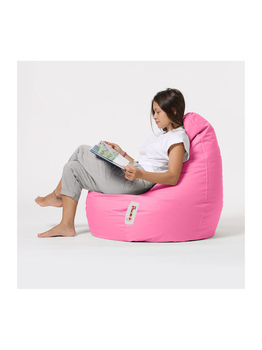 Waterproof Bean Bag Chair Poof Drop Pink 80x80x80cm