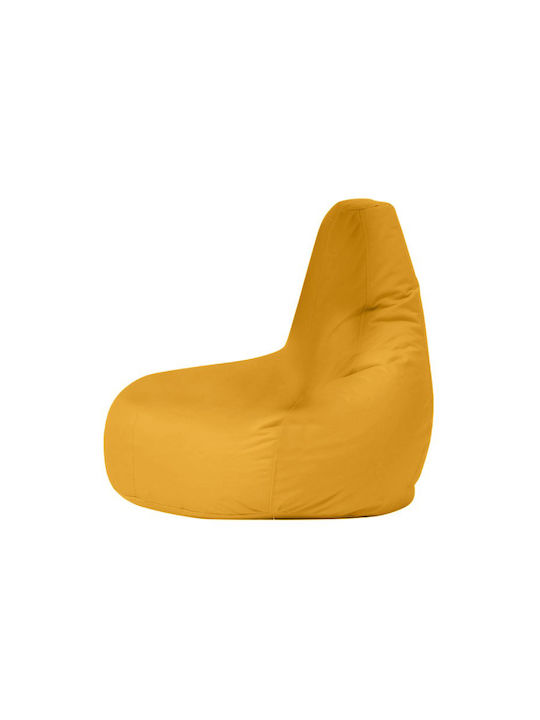 Πουφ Sessel Drop Yellow 80x80x80cm