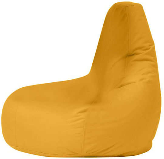 Πουφ Sessel Drop Yellow 80x80x80cm