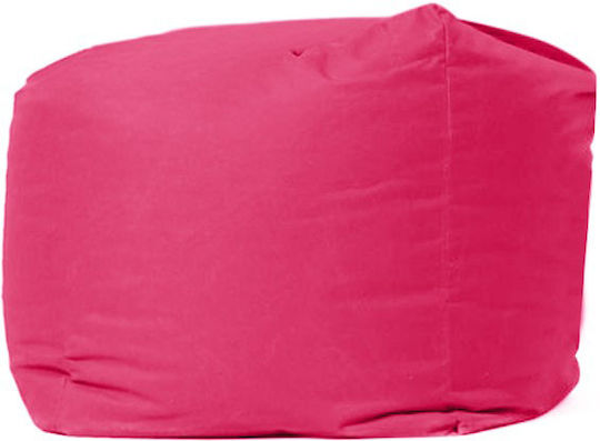 Waterproof Bean Bag Stool Poof Square Pink 45x45x45cm