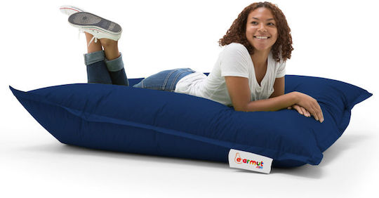 Fotolii Puf Bolster Impermeabil Albastru Închis 100x100cm