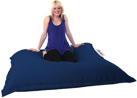 Fotolii Puf Bolster Impermeabil Albastru Închis 100x100cm