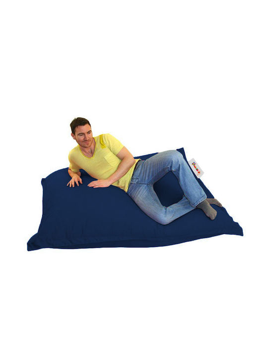 Fotolii Puf Bolster Impermeabil Albastru Închis 100x100cm