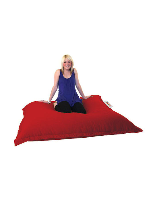 Waterproof Bean Bag Bolster Poof Red 100x100cm