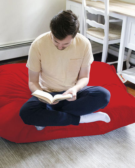 Waterproof Bean Bag Bolster Poof Red 100x100cm