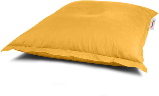 Waterproof Bean Bag Bolster Poof Yellow 100x100cm