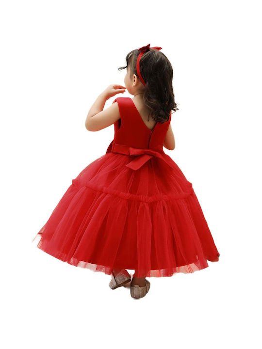 TakTakBaby Kids Dress Set with Accessories Tulle Red