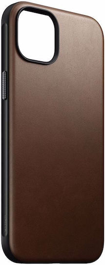 Nomad Modern Back Cover Leather 1.1mm Brown (iPhone 15 Plus)