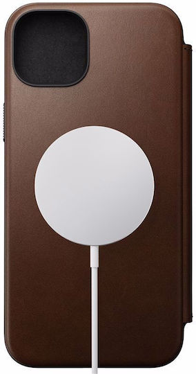 Nomad Modern Back Cover Piele Maro (iPhone 15 Plus / 16 Plus)