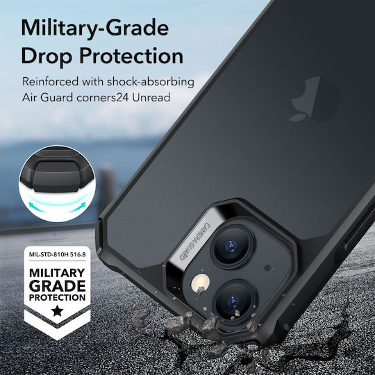ESR Air Armor Back Cover Σιλικόνης Μαύρο (iPhone 15 Plus)