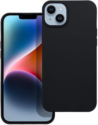 Matt Umschlag Rückseite Silikon Schwarz (iPhone 15 Pro Max)