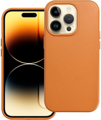 Mag Cover Leather Back Cover Orange (iPhone 15 Pro Max)