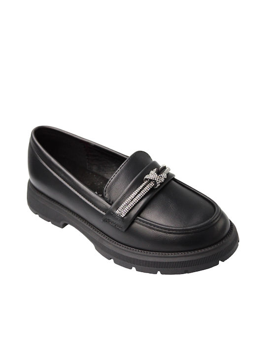 SmartKids Girls Moccasins Black