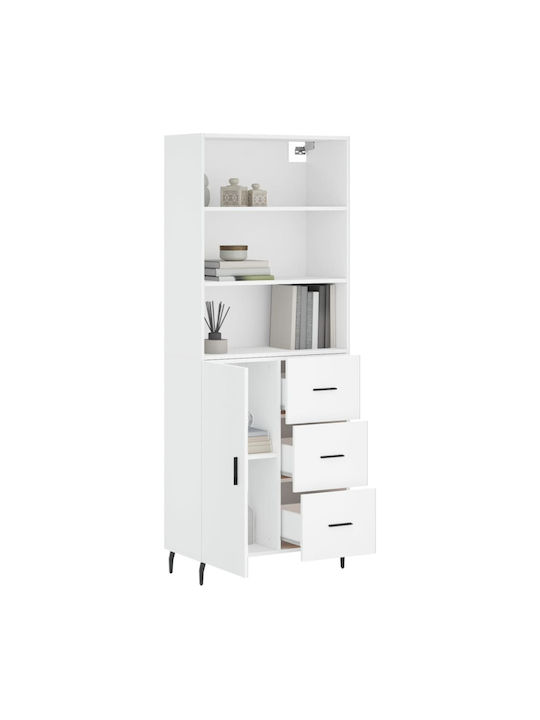 Βιβλιοθήκη Λευκή 69.5x34x180εκ.