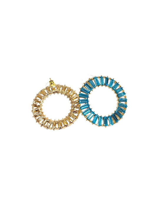 Li-LO Earrings Hoops Gold Plated