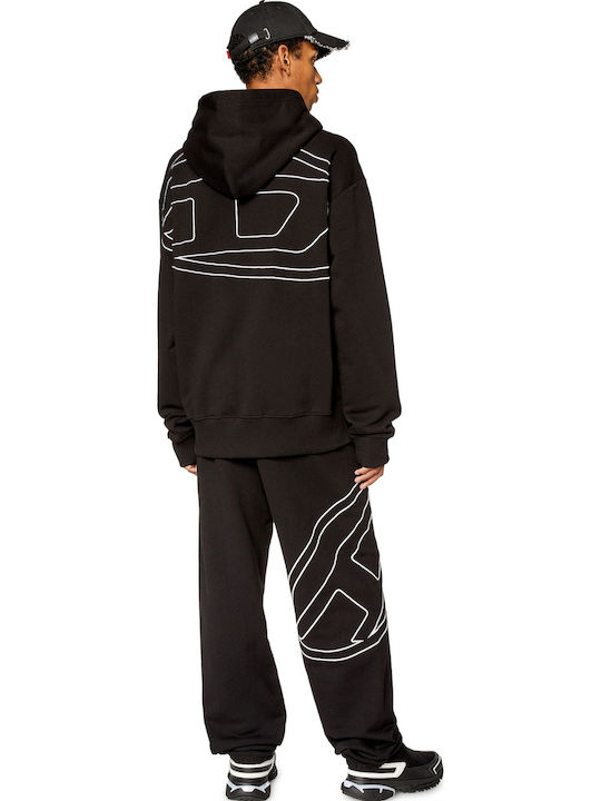 Sweatshirt with Hood Black