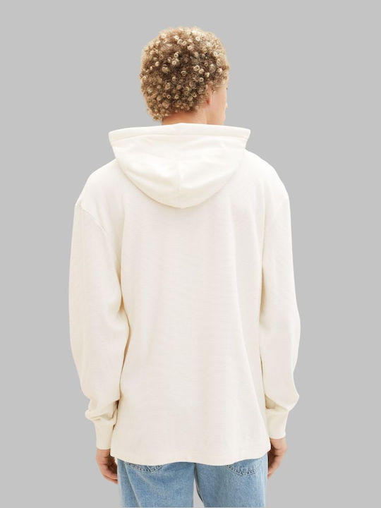 Tom Tailor Men's Sweatshirt with Hood White