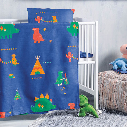 Rythmos Duvet Crib Cotton Tobias Blue 110x150cm