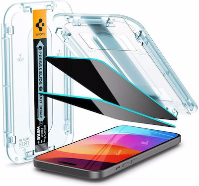 Spigen Ez Fit Glas.tr Privacy Tempered Glass 2τμχ (iPhone 15)