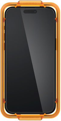 Spigen GLAS.tR ALIGNmaster 0.3mm Sticlă călită pe toată fața 2buc Negru (iPhone 15 Pro)