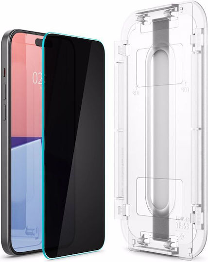 Spigen Ez Fit Glas.tr Privacy Tempered Glass 2τμχ (iPhone 15 Pro)
