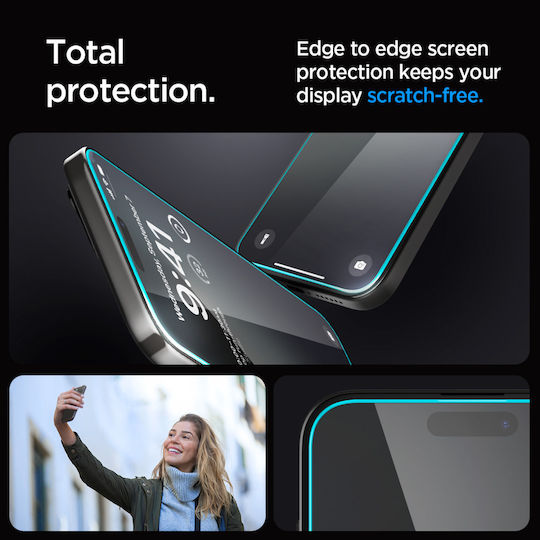 Spigen tR EZ Fit 0.2mm Tempered Glass (iPhone 15 Pro)