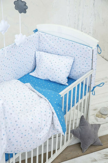 Nima Baby Sheets Set Blue 120x170cm
