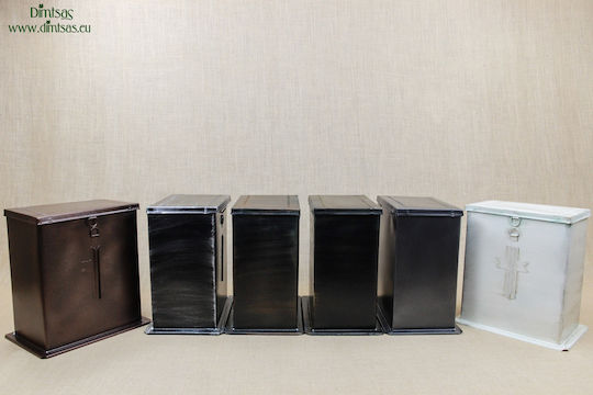 Weihrauchfass Gedenkornament Aufbewahrungsbox für Gräber aus Metall 24x20x24cm