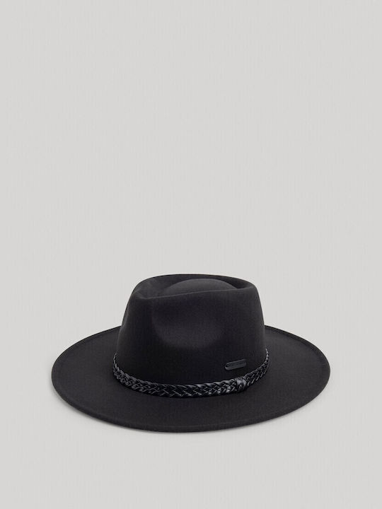 Pepe Jeans Γυναικείο Ψάθινο Καπέλο Μαύρο