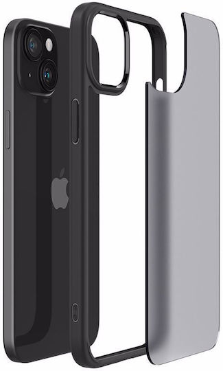 Spigen Ultra Hybrid Back Cover Plastic 2mm Frost Black (iPhone 15 Plus)