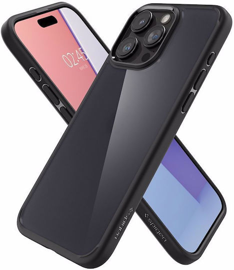 Spigen Ultra Hybrid Back Cover Plastic 2mm Frost Black (iPhone 15 Pro Max)