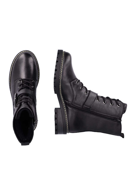 Leather Women's Ankle Boots Black
