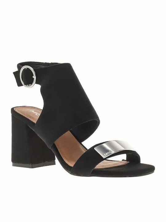 Calleigh Suede Sandals Black