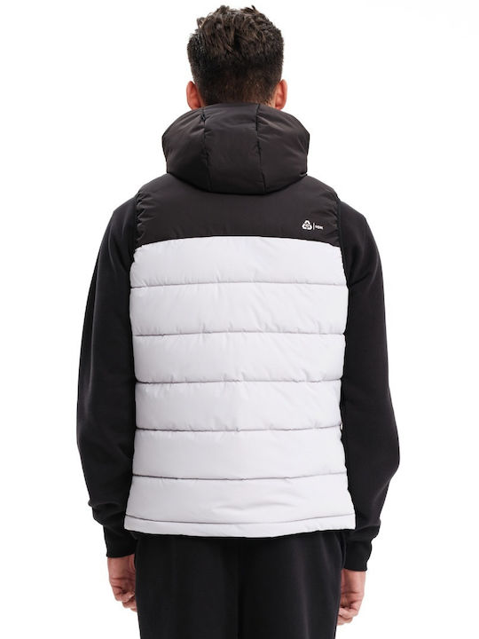 Emerson Ärmellos Herren Jacke Puffer Wasserdicht und winddicht Ice/Black