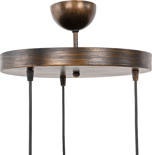 HomeMarkt Ceiling Light Beige with Rope for E27 Socket 30x70cm