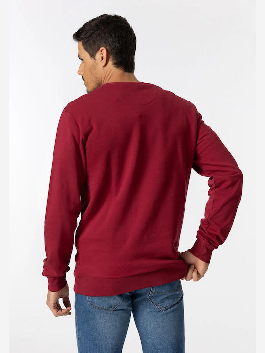 Tiffosi Herren Sweatshirt mit Kapuze Burgundisch