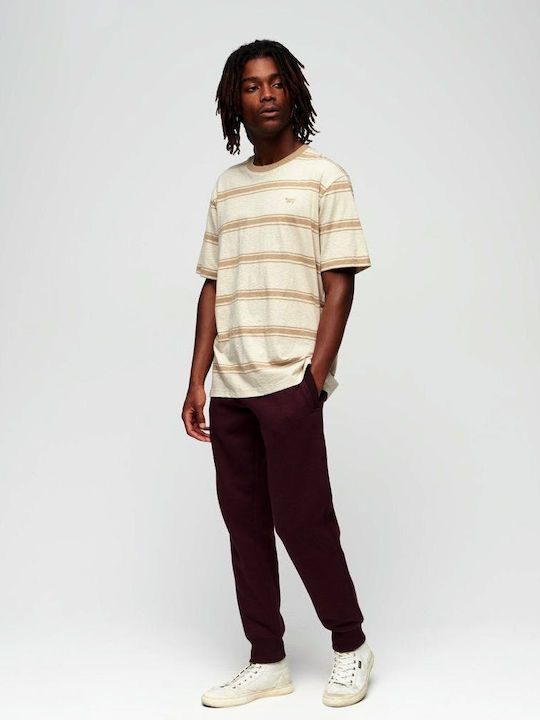 Sweatpants with Elastic Burgundy