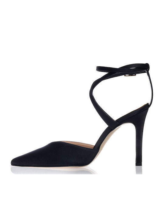 Heels with Strap Black