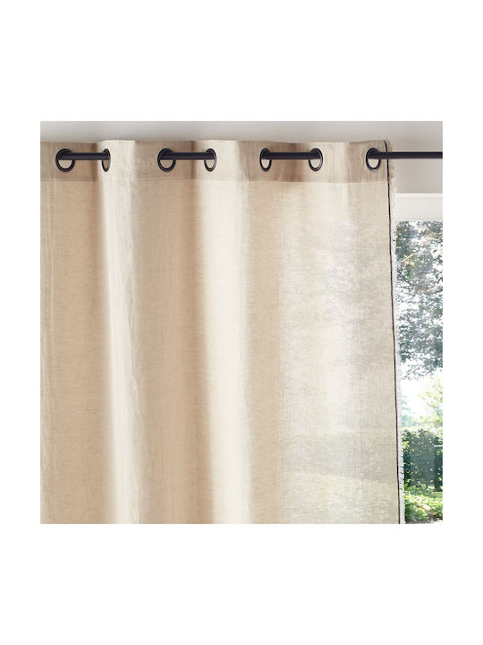 La Redoute Interieurs Vorhang mit Grommet Beige 350319125_6457_45 250x140cm