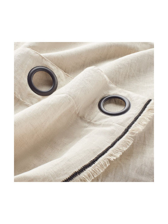 La Redoute Interieurs Vorhang mit Grommet Beige 350319125_6457_45 250x140cm