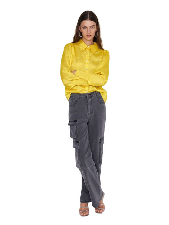 Ale - The Non Usual Casual Women's Long Sleeve Shirt Yellow