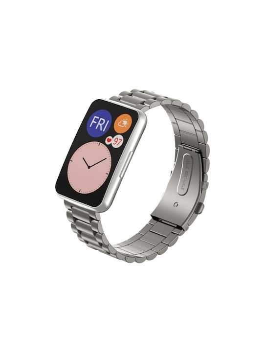 Three-beads Metal Watch Λουράκι Γκρι (Huawei Watch Fit)