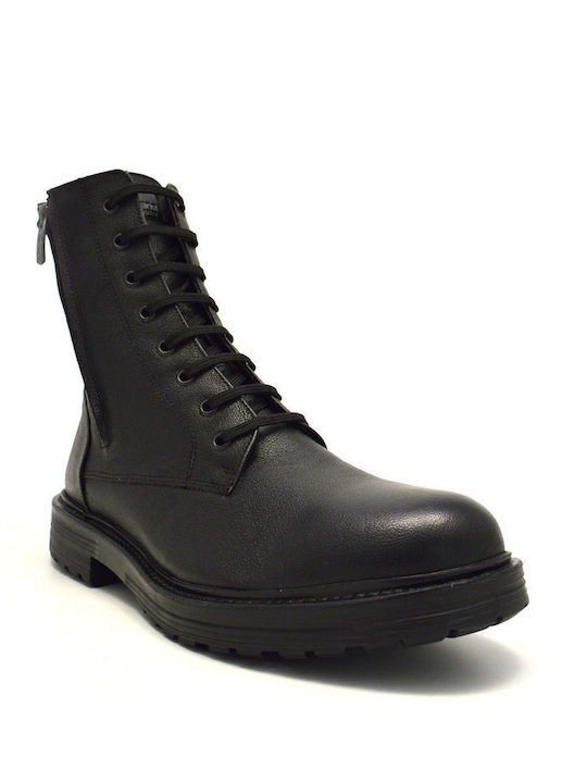 Leather Black Men's Boots Anatomical
