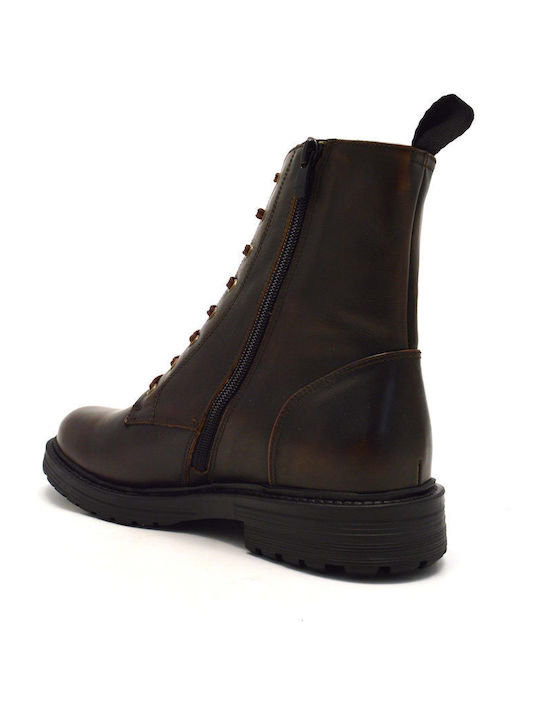 Leather Brown Men's Boots Anatomical