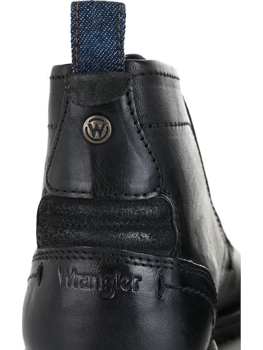 Boogie Mid Leder Schwarz Herrenstiefel
