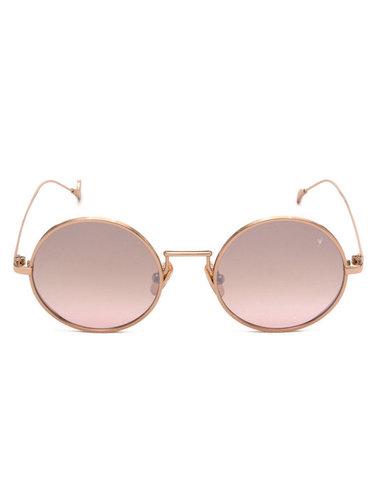 Eyepetizer William Sunglasses with C.9-44F Metal Frame and Pink Gradient Lens