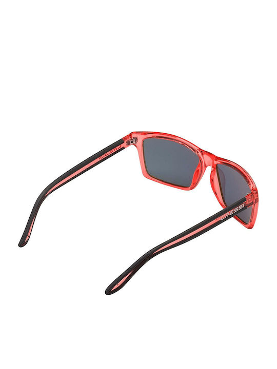 CressiSub Rio Men's Sunglasses with Red Plastic Frame and Red Lens XDB100110