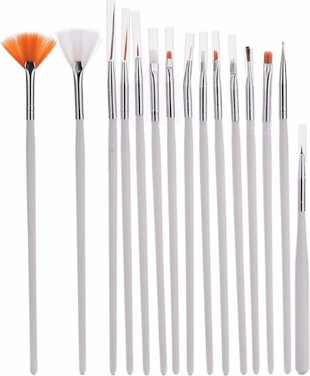 Set Decorations for Nails in White Color 15pcs